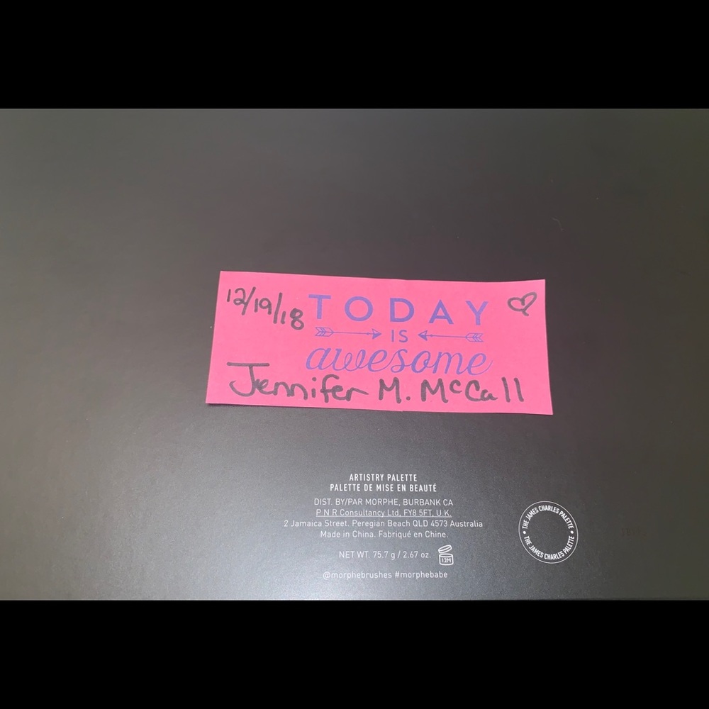 James Charles x Morphe W/ ABH Amrezy HL NIB - Picture 8 of 8